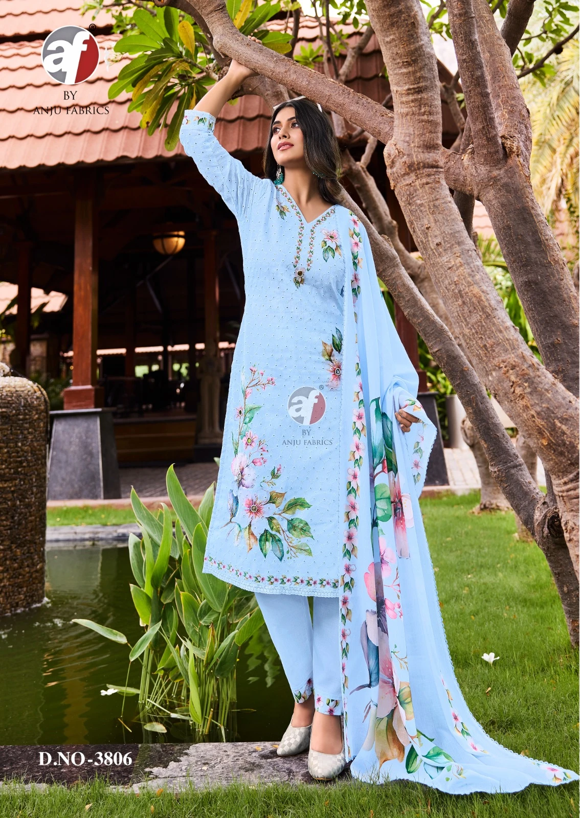Anju Fabric Comfort Lady Vol 2 Cotton Wholesale Readymade Salwar Suit Catalog — Wholesale Salwar Suits, Anju fabric wholesale from Surat — view 2
